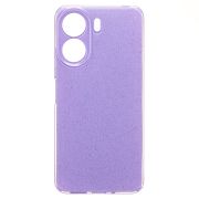 Чехол Xiaomi Redmi 13C 4G/Poco C65 силикон с вкраплениями и защитой камеры сиреневый