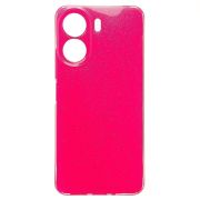 Чехол Xiaomi Redmi 13C 4G/Poco C65 силикон с вкраплениями и защитой камеры розовый
