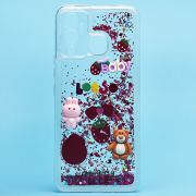 Чехол Infinix Hot 12 Play силикон с объёмной аппликацией бордо