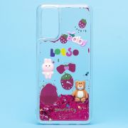 Чехол Samsung A04s/A047 силикон с объёмной аппликацией бордо