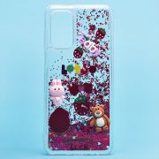Чехол Samsung A13 4G/A135 силикон с объёмной аппликацией бордо