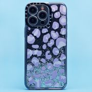 Чехол iPh 15 Pro Max силикон c блестящим декором и принтом 001