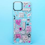 Чехол Realme C11 (2021)/C20/C20A силикон c блестящим декором и принтом 002