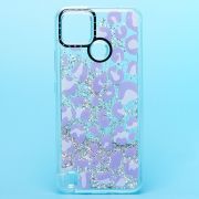 Чехол Realme C21Y/C25Y/C25Y силикон c блестящим декором и принтом 001
