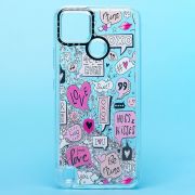 Чехол Realme C21Y/C25Y/C25Y силикон c блестящим декором и принтом 002