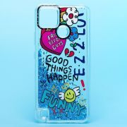 Чехол Realme C21Y/C25Y/C25Y силикон c блестящим декором и принтом 003