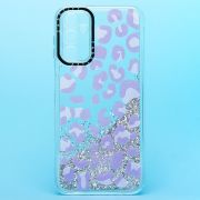 Чехол Samsung A14 4G/A145 силикон c блестящим декором и принтом 001
