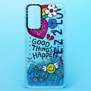 Чехол Samsung A24 4G/A245 силикон c блестящим декором и принтом 003