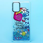 Чехол Samsung A51 4G/A515 силикон c блестящим декором и принтом 003