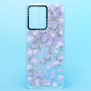 Чехол Xiaomi Redmi Note 12 4G силикон c блестящим декором и принтом 001