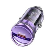 Адаптер Автомобильный - Hoco Z53, 1USB-C/PD30W фиолетовый