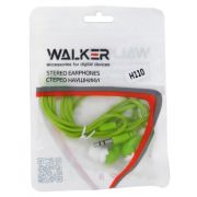Наушники без микрофона Walker H110 зип-пакет зелёные