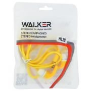 Наушники без микрофона Walker H120 зип-пакет жёлтые