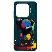 Чехол Infinix Smart 8 силикон с принтом медведь зелёный