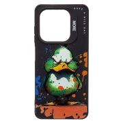 Чехол Infinix Smart 8 силикон с принтом утка чёрный