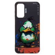 Чехол Samsung A15 5G силикон с принтом утка чёрный