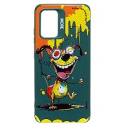 Чехол Samsung A32 4G силикон с принтом пёс зелёный
