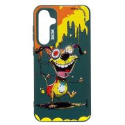 Чехол Samsung S23FE силикон с принтом пёс зелёный
