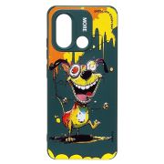Чехол Xiaomi Redmi 12C/Poco C55 силикон с принтом пёс зелёный
