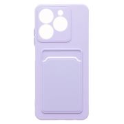Чехол Realme C63 4G силикон матовый с картхолдером и контрастными кнопками сиреневый