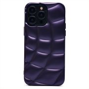 Чехол iPh 14 Pro Max силикон объёмный фиолетовый