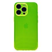 Чехол iPh 13 Pro силикон с защитой камеры прозрачный/жёлтый