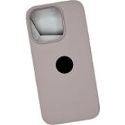 Чехол iPh 15 Pro силикон SC пепельный с лого