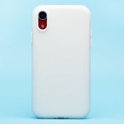 Чехол iPh XR силикон туманный белый