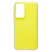 Чехол Samsung S21FE силикон туманный жёлтый