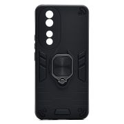Чехол Honor 90 противоударный комбинированный с кольцом чёрный