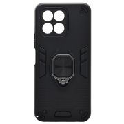 Чехол Honor X6 4G/X8 5G противоударный комбинированный с кольцом чёрный