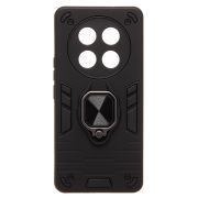 Чехол Honor X9c противоударный комбинированный с кольцом чёрный