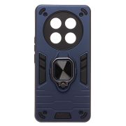 Чехол Honor X9c противоударный комбинированный с кольцом синий