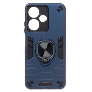 Чехол Infinix Hot 30i противоударный комбинированный с кольцом синий