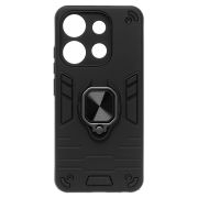 Чехол Infinix Smart 7 Global X6515 противоударный комбинированный с кольцом чёрный