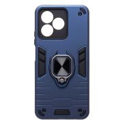 Чехол Realme C53/C51/Note 50 противоударный комбинированный с кольцом синий