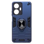 Чехол Realme C55 противоударный комбинированный с кольцом синий