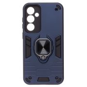 Чехол Samsung S23FE противоударный комбинированный с кольцом синий