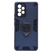 Чехол Samsung A53 5G/A536 противоударный комбинированный с кольцом синий