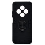 Чехол Xiaomi Redmi 14C 4G противоударный комбинированный с кольцом чёрный