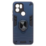 Чехол Xiaomi Redmi A1+/Redmi A2+ противоударный комбинированный с кольцом синий