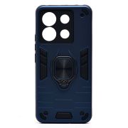 Чехол Xiaomi Redmi Note 13 Pro 5G противоударный комбинированный с кольцом синий