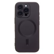 Чехол iPh 16 Pro комбинированный хром Matte с защитными линзами на камере и SafeMag чёрный