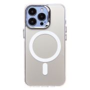 Чехол iPh 13 Pro комбинирован с хромированными элементами с SafeMag белый