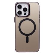 Чехол iPh 15 Pro Max комбинирован с хромированными элементами с SafeMag чёрный