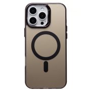 Чехол iPh 16 Pro Max комбинирован с хромированными элементами с SafeMag чёрный