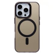 Чехол iPh 16 Pro комбинирован с хромированными элементами с SafeMag чёрный