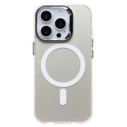 Чехол iPh 16 Pro комбинирован с хромированными элементами с SafeMag белый