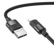 Кабель USB - Lightning Borofone BX106, 2.4A, 1м, чёрный