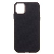 Чехол iPh 11 пластик Luxo Life с SafeMag чёрный 123